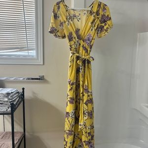 Floral print maxi dress